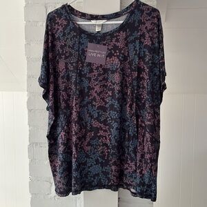 New CJ Banks black top with blue purple